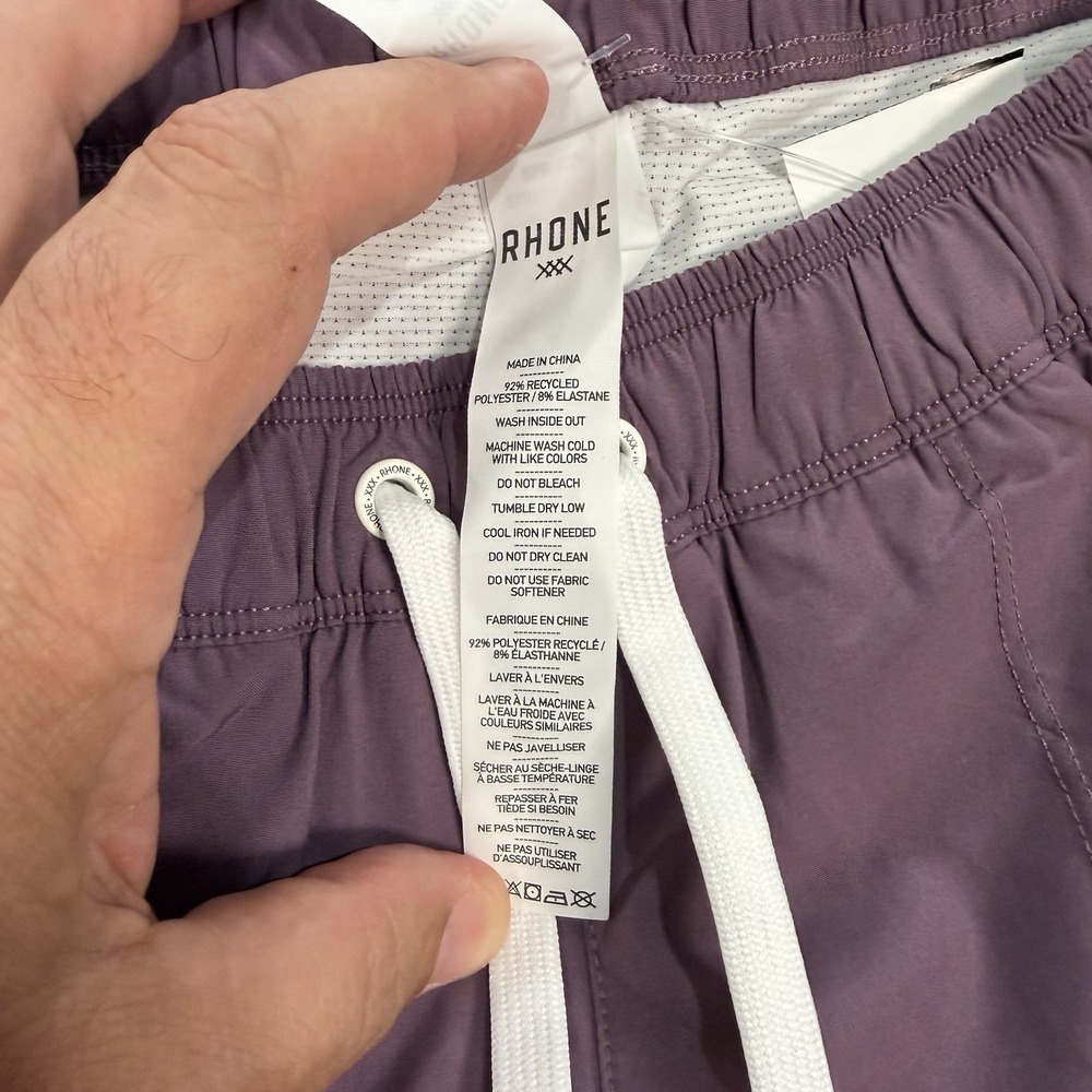 Rhône R&R Swim Trunks Men's Small Classic Fit 5.5" Inseam Shadow Plum Shorts NEW - Picture 4 of 5